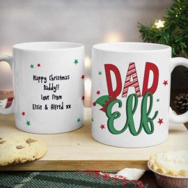 (image for) Personalised Dad Elf Mug