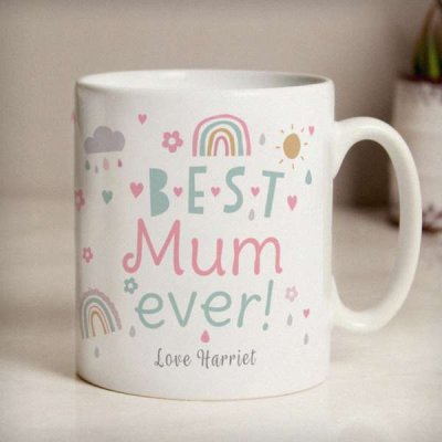 (image for) Personalised Best Ever Rainbows & Sunshine Mug