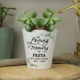 (image for) Personalised In Loving Memory Plant Pot