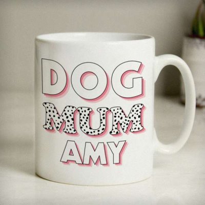 (image for) Personalised Dog Mum Pink Spots Mug
