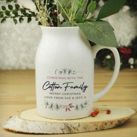 (image for) Personalised Christmas Flower Jug