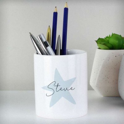 (image for) Personalised Blue Star Ceramic Storage Pot