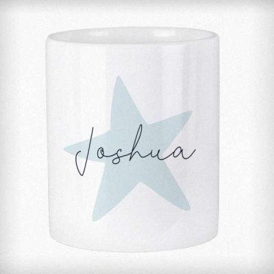 (image for) Personalised Blue Star Ceramic Storage Pot
