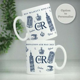 (image for) Personalised King Charles III British Icons Coronation Commemorative Mug