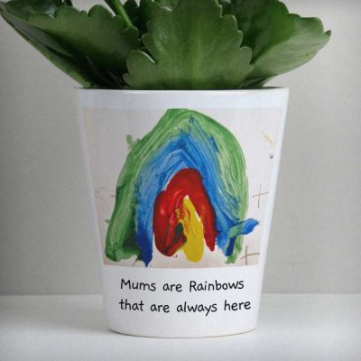 (image for) Personalised Childrens Drawing Photo Upload Plant Pot