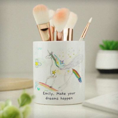 (image for) Personalised Childrens Drawing Photo Storage Pot