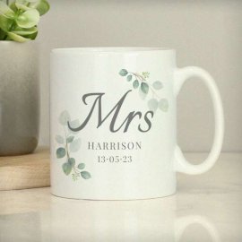 (image for) Personalised Botanical Mrs Mug