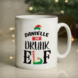 (image for) Personalised Elf Christmas Mug