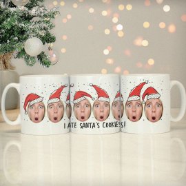 (image for) Personalised Photo Upload Santa Mug