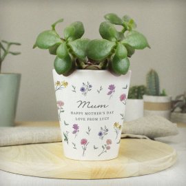 (image for) Personalised Wild Flowers Plant Pot