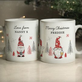 (image for) Personalised Christmas Gonk Pattern Mug