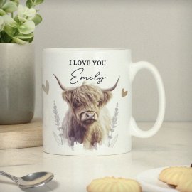 (image for) Personalised Highland Cow Mug