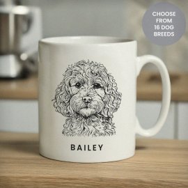 (image for) Personalised Dog Breed Mug