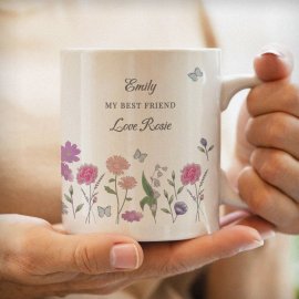 (image for) Personalised Wild Flowers Mug