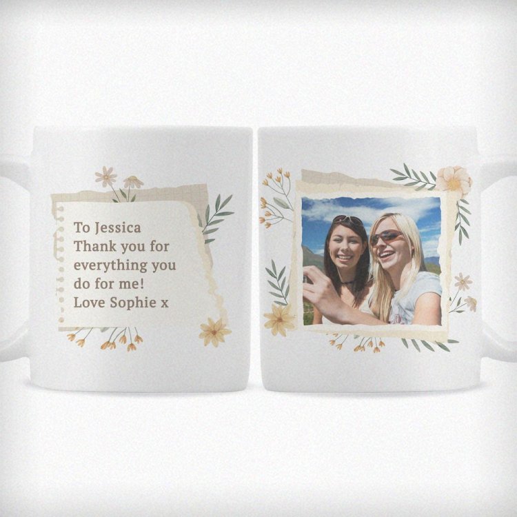 Modal Additional Images for Personalised Wild Flowers Photo Upload Mug