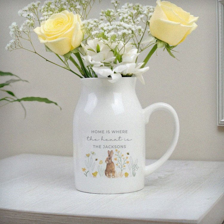 Modal Additional Images for Personalised Spring Bunny Jug Vase