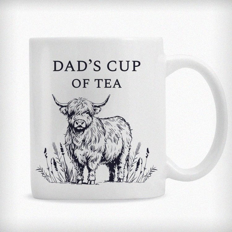 Modal Additional Images for Personalised Black Highland Cow Mug
