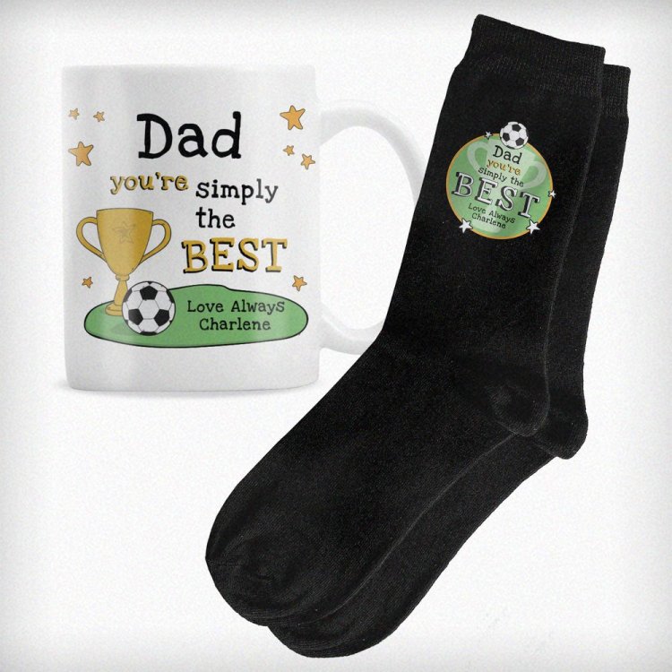 Modal Additional Images for Personalised Simply The Best Mug & Socks Set