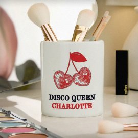 (image for) Personalised Cherry Make Up Brush Holder