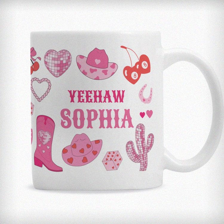 Modal Additional Images for Personalised Cowgirl Mug