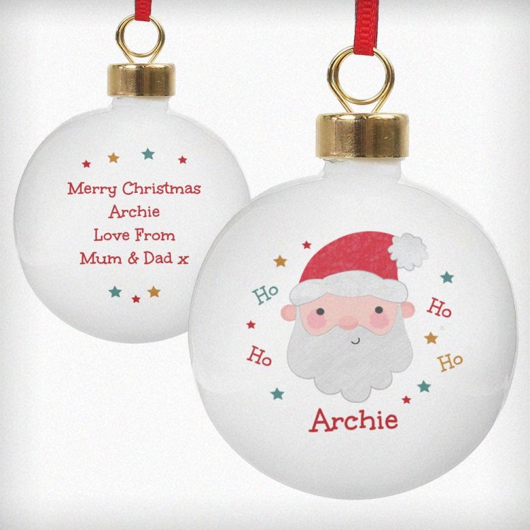 Modal Additional Images for Personalised Santa Christmas Bauble