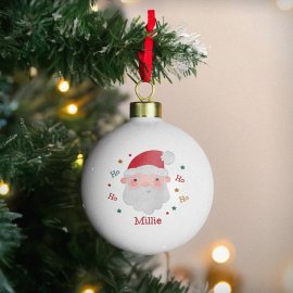 (image for) Personalised Santa Christmas Bauble