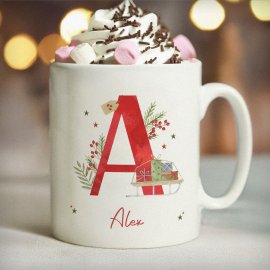 (image for) Personalised Christmas Initial Mug