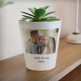 (image for) Personalised Photo Upload Plant Pot