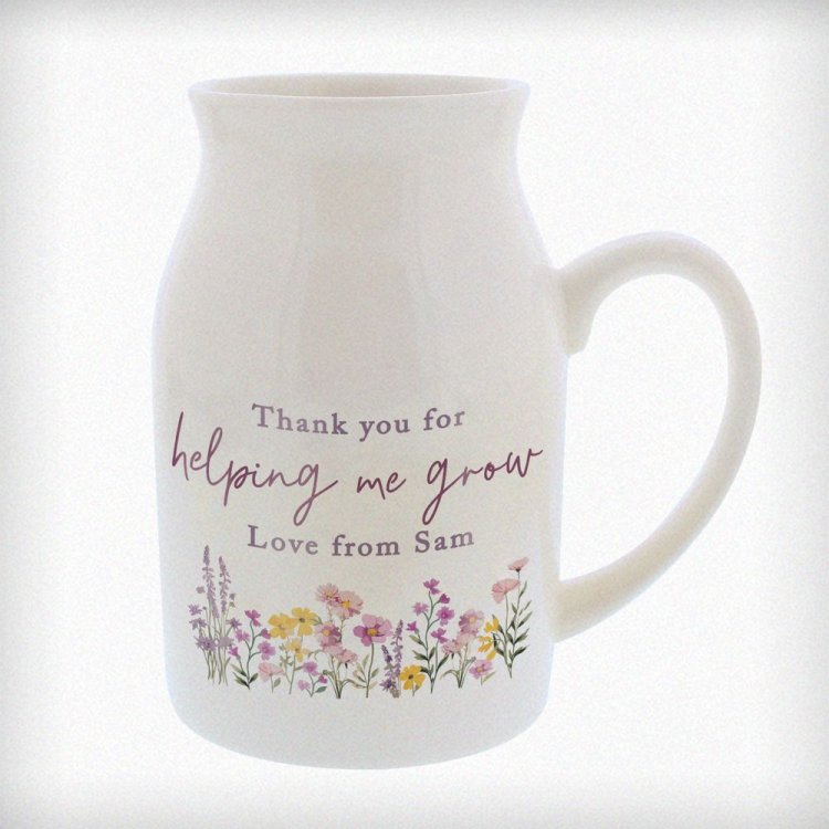 Modal Additional Images for Personalised Wild Flower Jug Vase