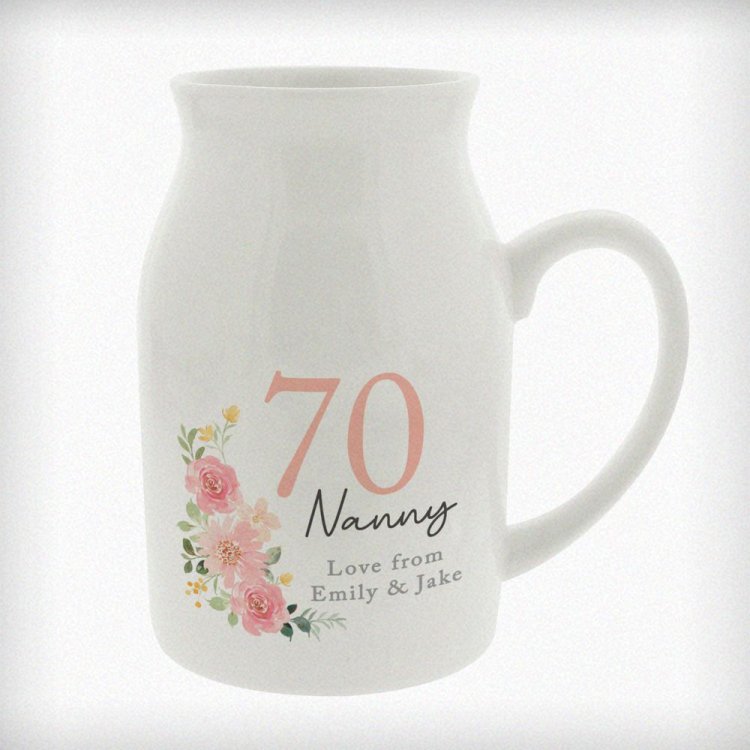Modal Additional Images for Personalised Floral Birthday Jug Vase