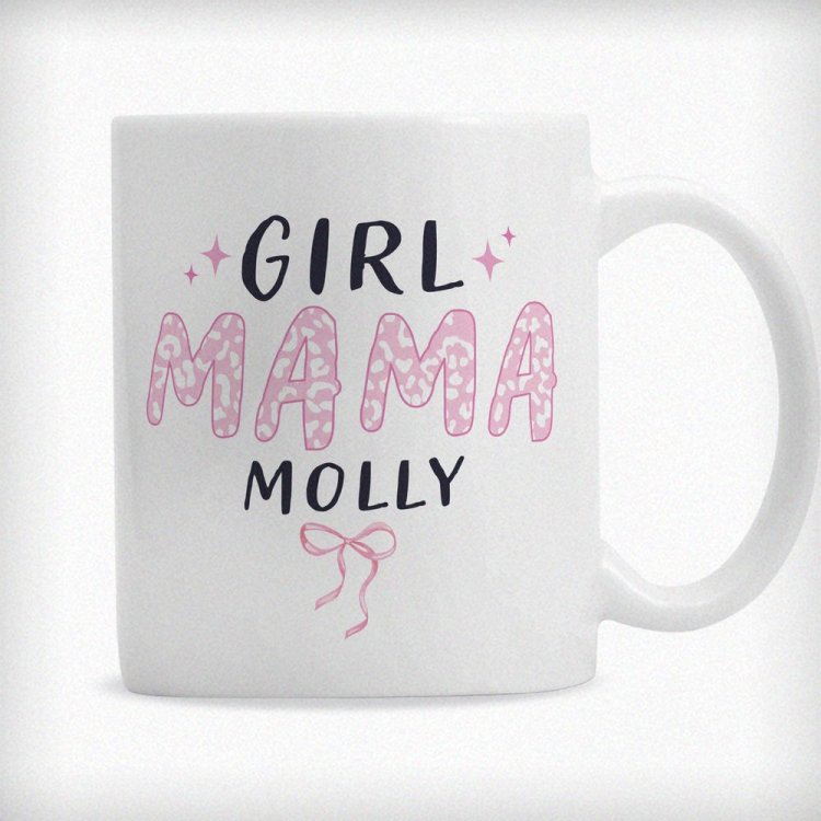 Modal Additional Images for Personalised Girl Mama Mug
