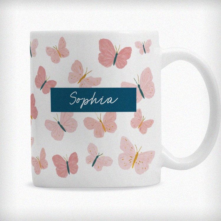 Modal Additional Images for Personalised Butterfly Mug