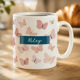 (image for) Personalised Butterfly Mug