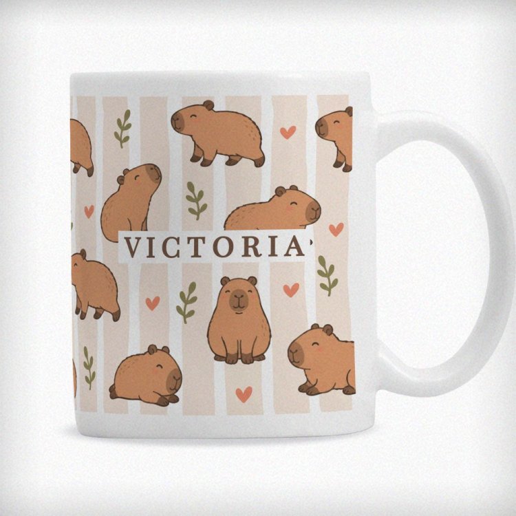 Modal Additional Images for Personalised Capybara mug