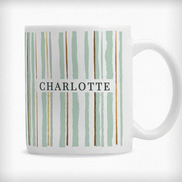 Modal Additional Images for Personalised Striped Mug