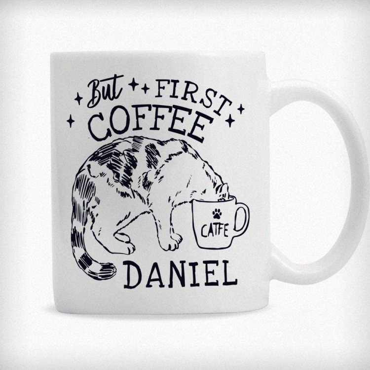 Modal Additional Images for Personalised But First Coffee Mug