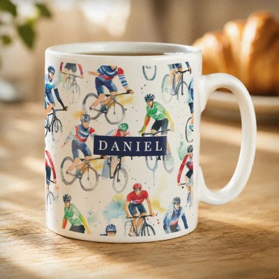 (image for) Personalised Cyclist Icons Mug