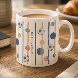 (image for) Personalised Sports Balls Mug