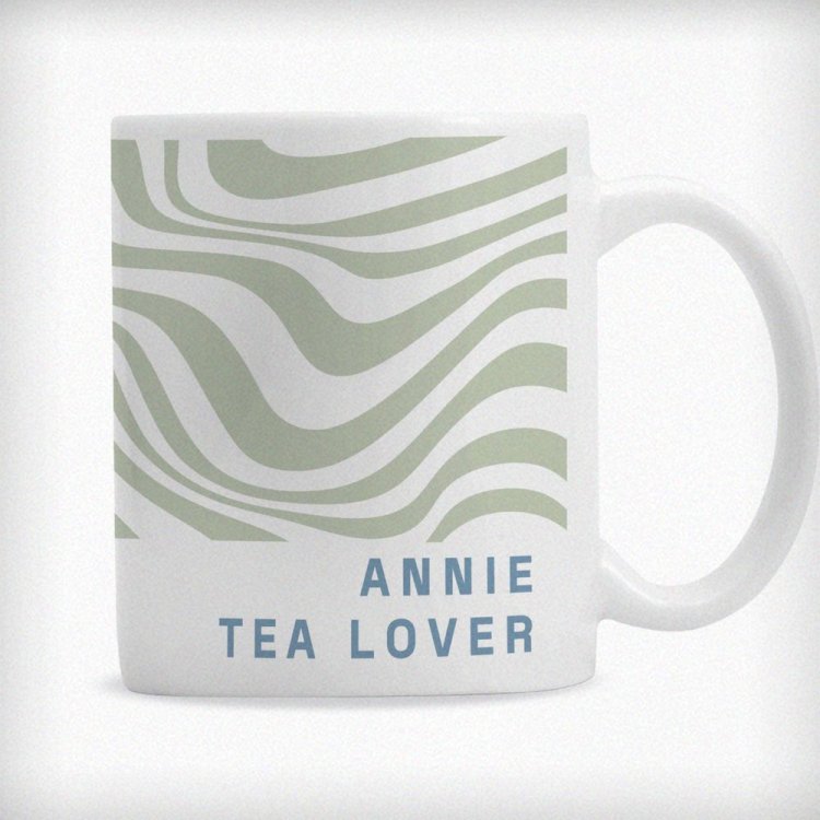 Modal Additional Images for Personalised Pattern Striped Mug
