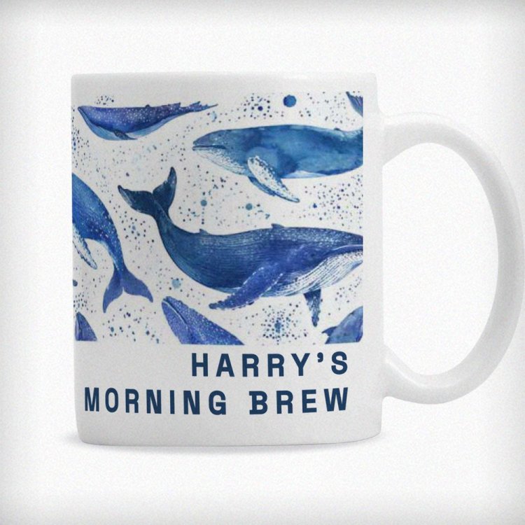 Modal Additional Images for Personalised Whales Mug