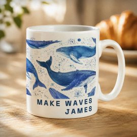 (image for) Personalised Whales Mug