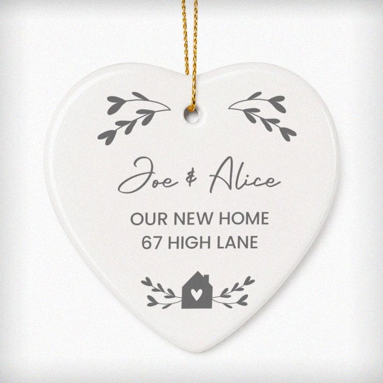 Modal Additional Images for Personalised Little House Ceramic Heart Decoration
