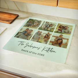 (image for) Personalised Photo Upload Glass Chopping Board