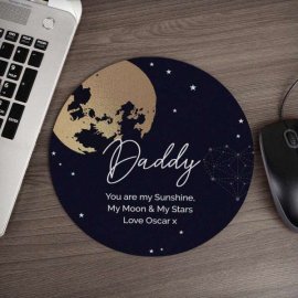 (image for) Personalised Sun Moon & Stars Mouse Mat