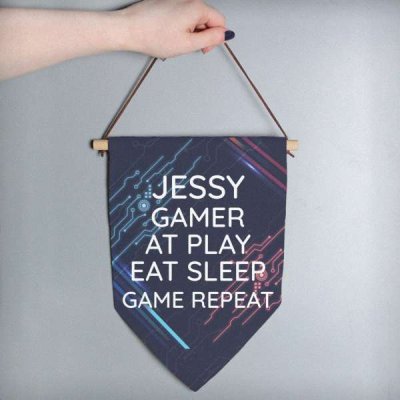 (image for) Personalised Free Text Gaming Hanging Banner