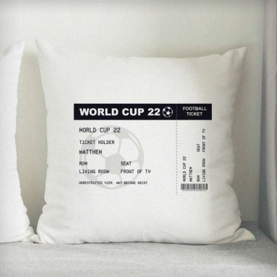 (image for) Personalised Football Ticket Cushion