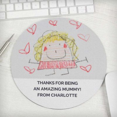 (image for) Personalised Childrens Drawing Photo Upload Mouse Mat