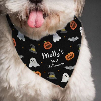 (image for) Personalised Halloween Dog Bandana