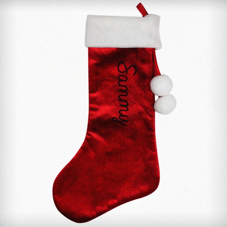 Modal Additional Images for Personalised Name Only Red Stocking