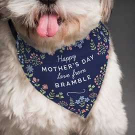 (image for) Personalised Floral Dog Bandana